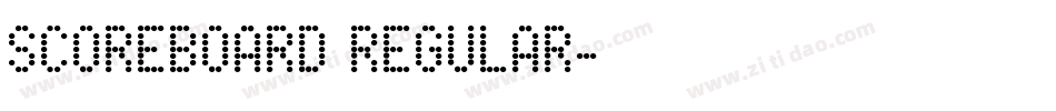 Scoreboard Regular字体转换